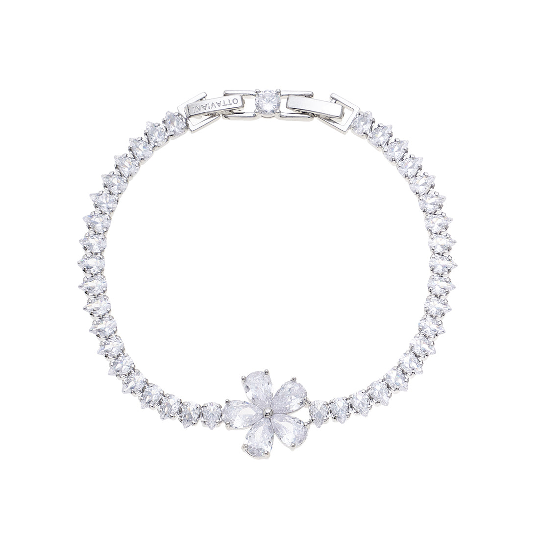 BRACCIALE RODIATO CON CUBIC ZIRCONIA