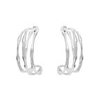 ORECCHINI RODIATI CON CUBIC ZIRCONIA