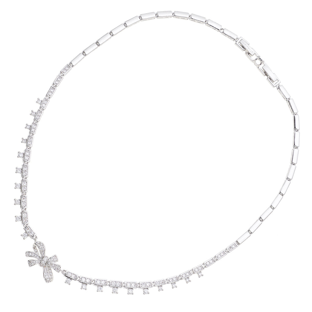 COLLANA RODIATA CON CUBIC ZIRCONIA
