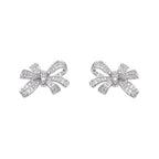 ORECCHINI RODIATI CON CUBIC ZIRCONIA