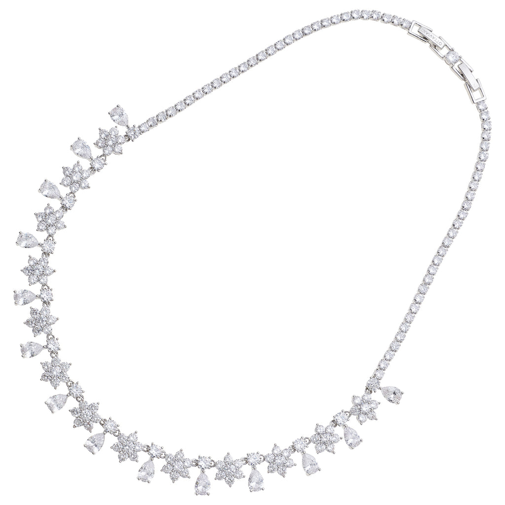 COLLANA RODIATA CON CUBIC ZIRCONIA
