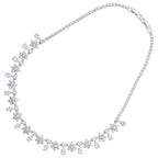 COLLANA RODIATA CON CUBIC ZIRCONIA