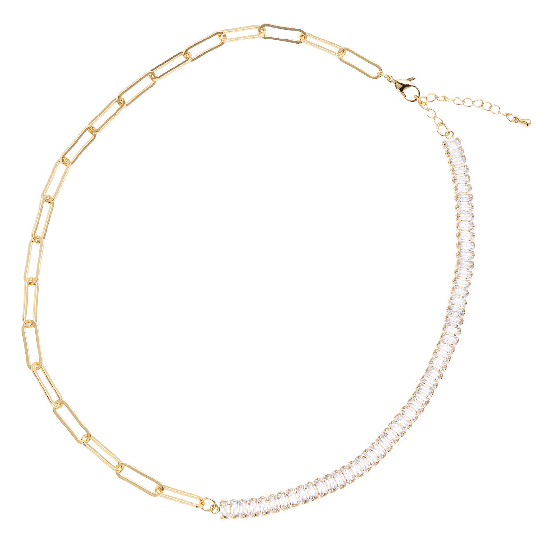 COLLANA DORATA CON CRISTALLI