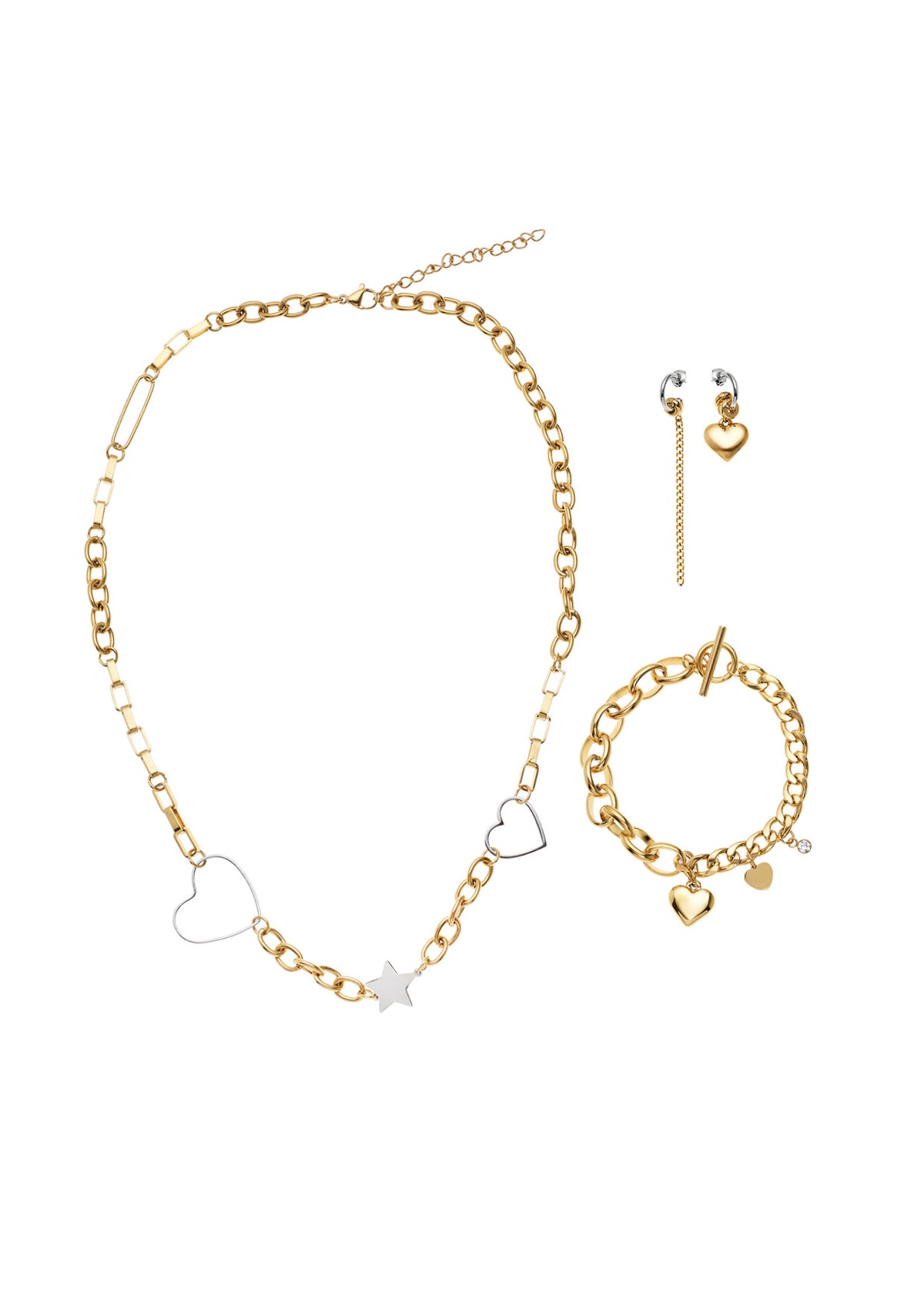 COLLANA DORATA E RODIATA