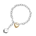 BRACCIALE DORATO E RODIATO