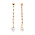 ORECCHINI PLACCATI ORO CON PERLE