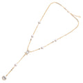 COLLANA PLACCATA ORO CON PERLE E CRISTALLI