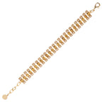 BRACCIALE PLACCATO ORO CON CRISTALLI