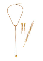 COLLANA PLACCATA ORO CON CRISTALLI