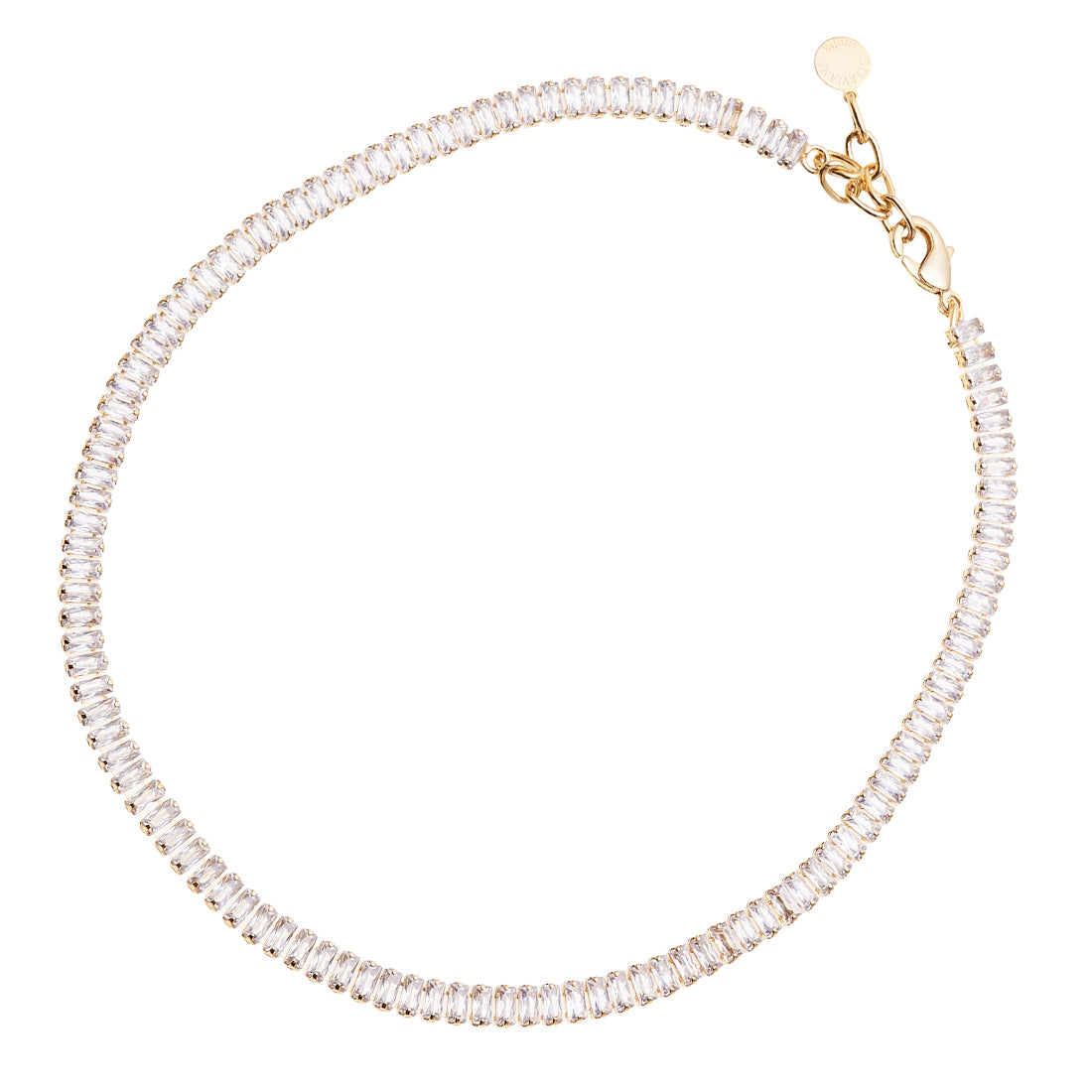COLLANA PLACCATA ORO CON CRISTALLI