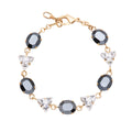 BRACCIALE PLACCATO ORO CON CRISTALLI