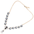COLLANA PLACCATA ORO CON CRISTALLI