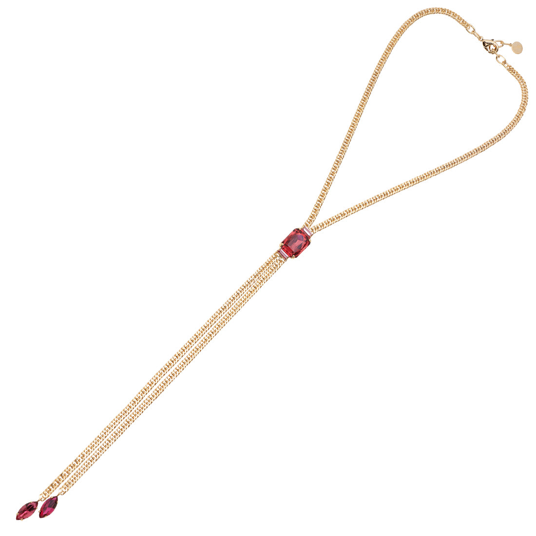 COLLANA PLACCATA ORO CON CRISTALLI