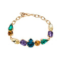 BRACCIALE PLACCATO ORO CON CRISTALLI