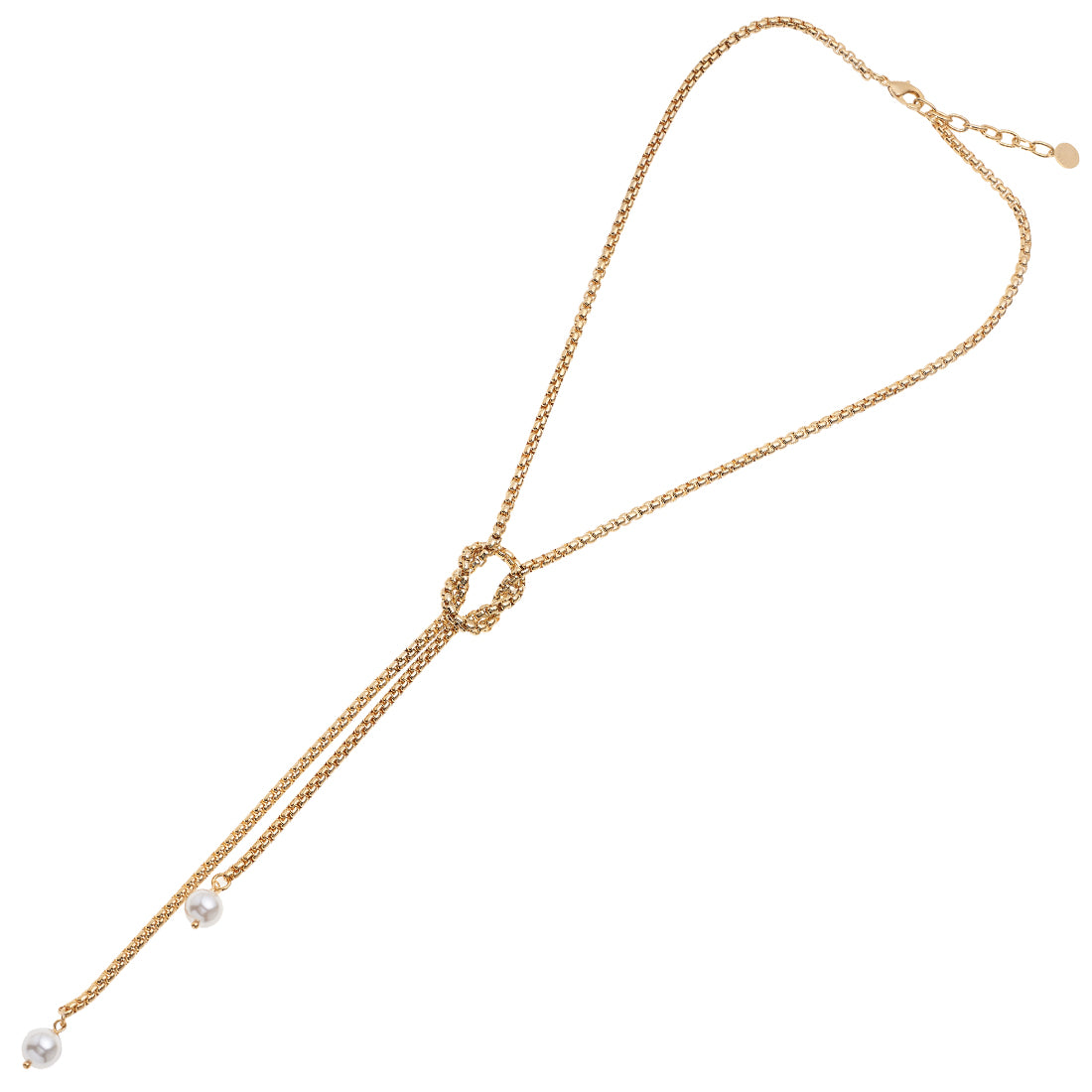 COLLANA PLACCATA ORO CON PERLE