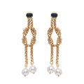 ORECCHINI PLACCATI ORO CON PERLE