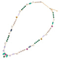 COLLANA PLACCATA ORO CON CRISTALLI