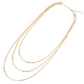 COLLANA MULTIFILO PLACCATA ORO