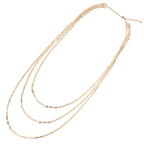COLLANA MULTIFILO PLACCATA ORO
