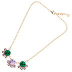 COLLANA PLACCATA ORO CON CRISTALLI
