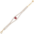 BRACCIALE PLACCATO ORO CON CRISTALLI