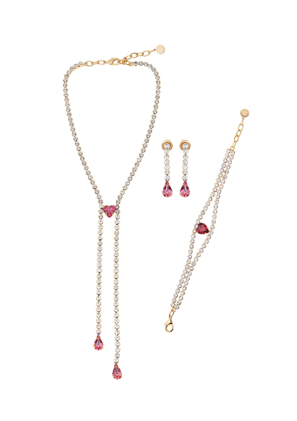 COLLANA PLACCATA ORO CON CRISTALLI