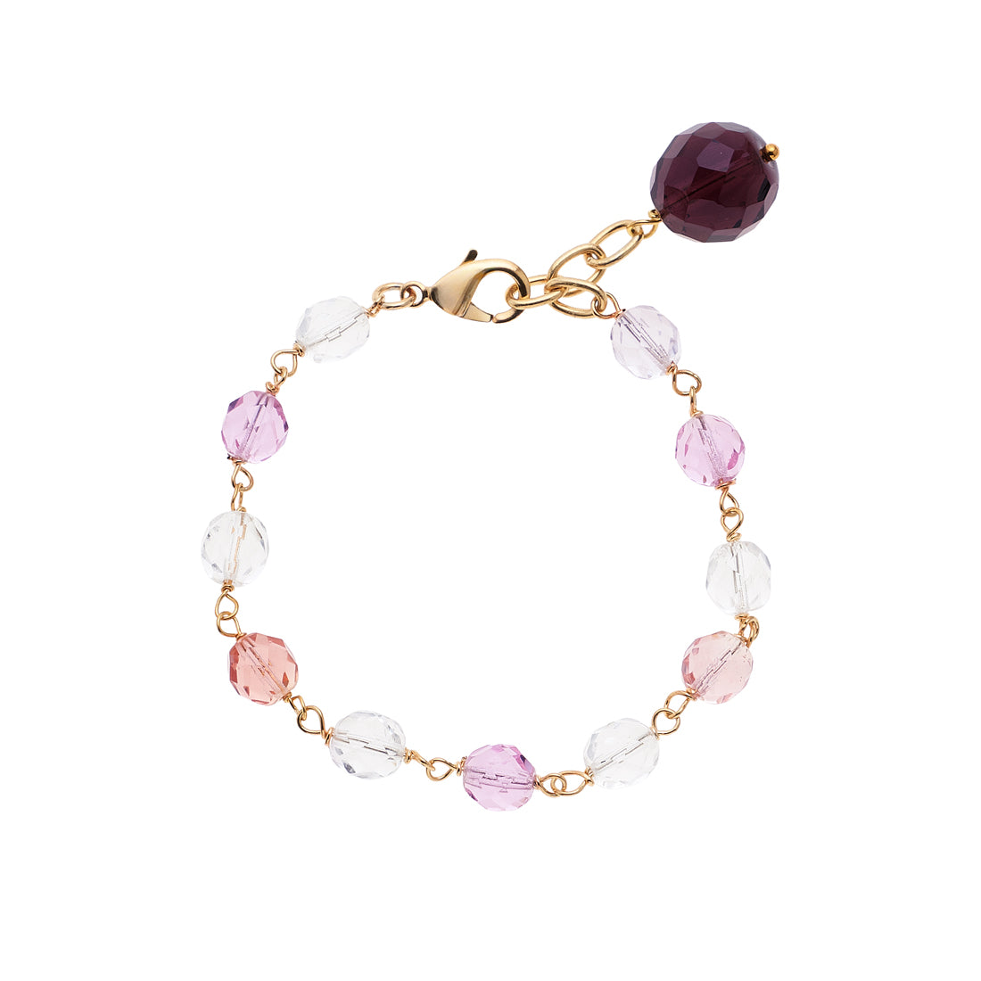 BRACCIALE PLACCATO ORO CON CRISTALLI