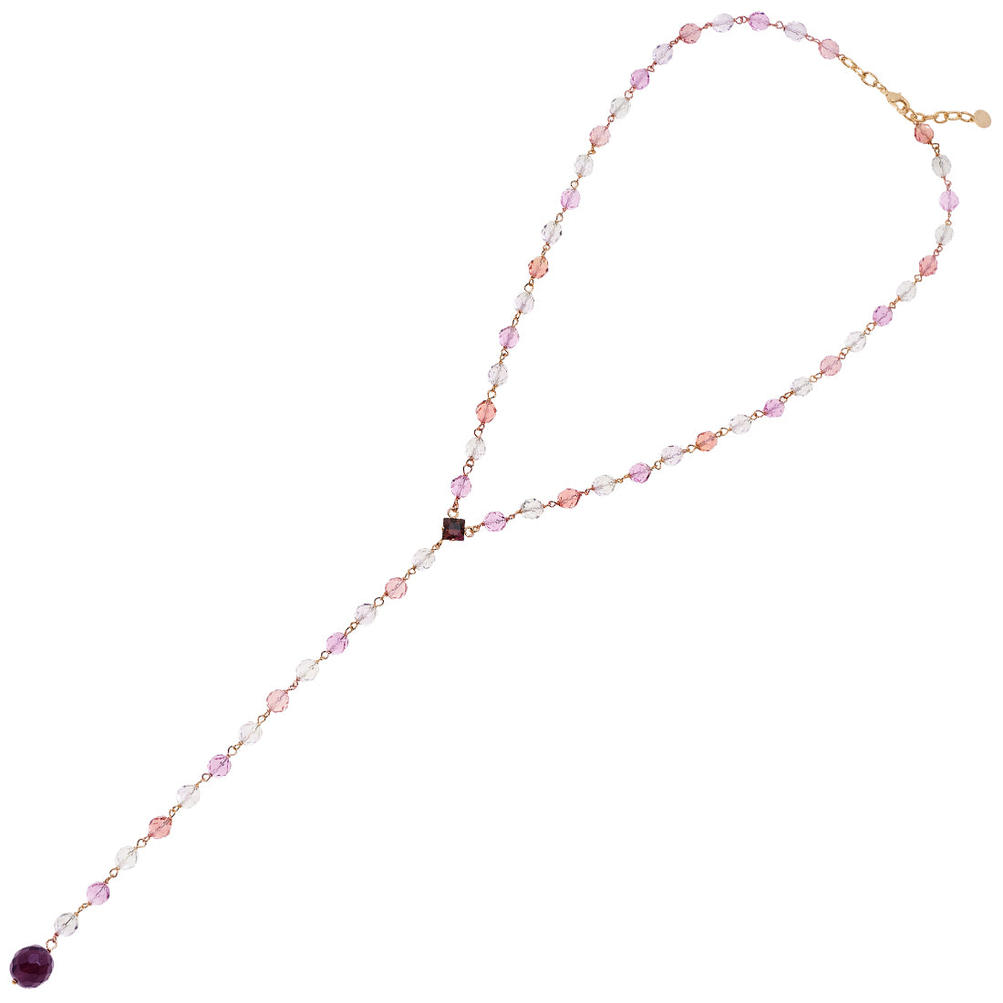 COLLANA PLACCATA ORO CON CRISTALLI