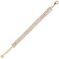 BRACCIALE PLACCATO ORO CON CRISTALLI