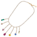 COLLANA PLACCATA ORO CON CRISTALLI