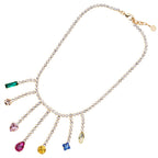 COLLANA PLACCATA ORO CON CRISTALLI