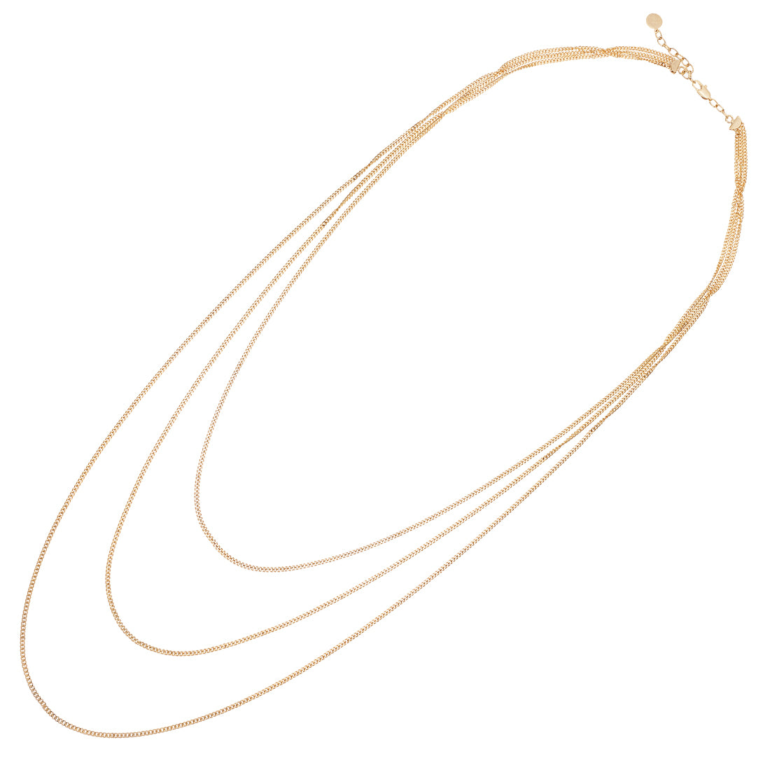 COLLANA MULTIFILO PLACCATA ORO
