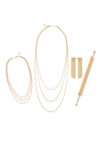 COLLANA MULTIFILO PLACCATA ORO