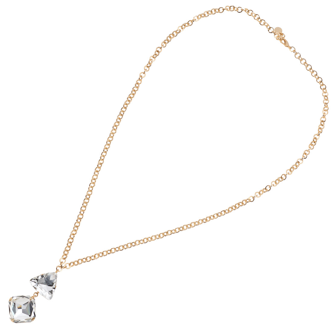 COLLANA PLACCATA ORO CON CRISTALLI
