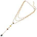 COLLANA PLACCATA ORO CON CRISTALLI