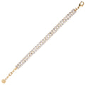 BRACCIALE PLACCATO ORO CON CRISTALLI