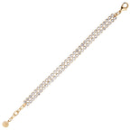 BRACCIALE PLACCATO ORO CON CRISTALLI