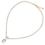 COLLANA PLACCATA ORO CON CRISTALLI