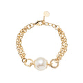 BRACCIALE PLACCATO ORO CON PERLE