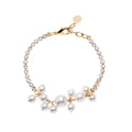 BRACCIALE PLACCATO ORO CON PERLE