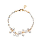 BRACCIALE PLACCATO ORO CON PERLE