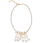 COLLANA PLACCATA ORO CON PERLE