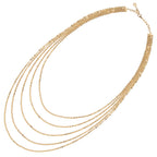 COLLANA MULTIFILO PLACCATA ORO