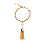 BRACCIALE PLACCATO ORO CON PERLA