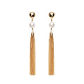 ORECCHINI PLACCATI ORO CON PERLE
