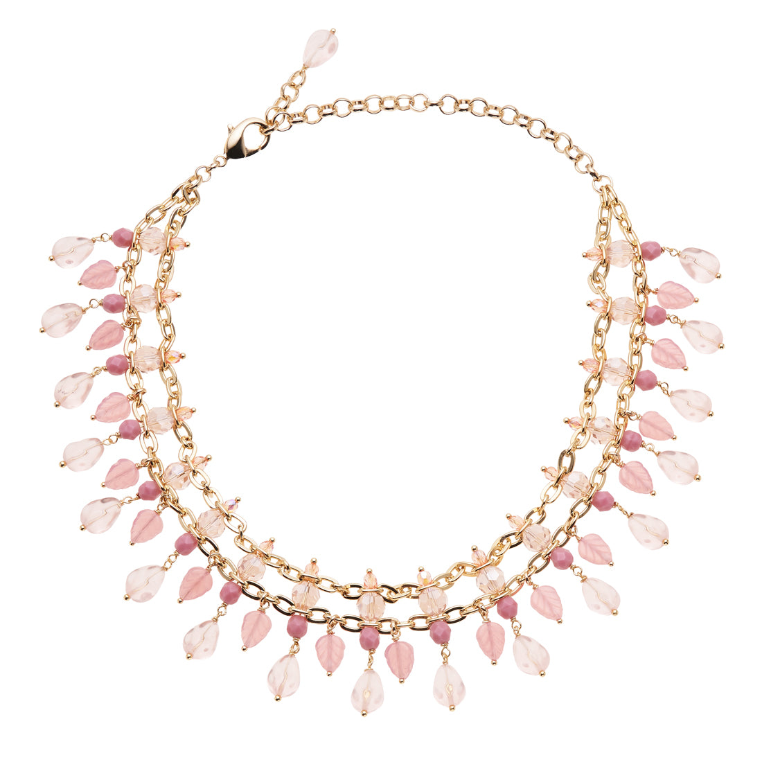 CHOKER DORATO CON CRISTALLI E PERLINE