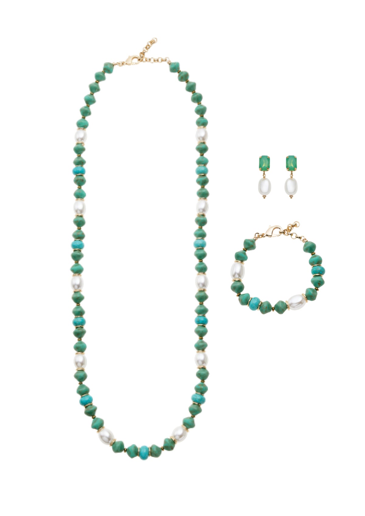 ORECCHINI CON CRISTALLI E PERLE BIJOUX