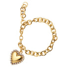 BRACCIALE PLACCATO ORO CON CRISTALLI