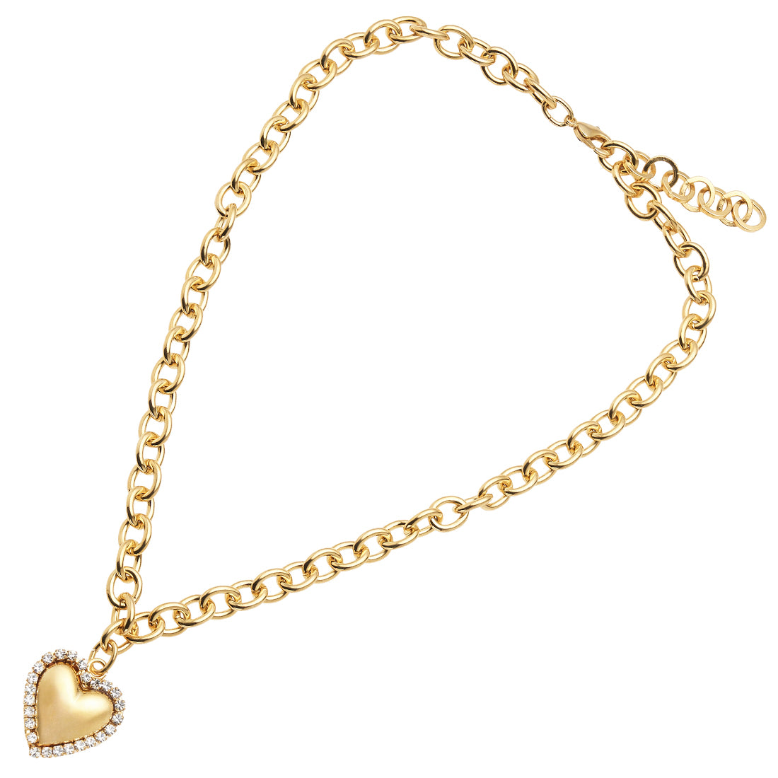 COLLANA PLACCATA ORO CON CRISTALLI