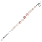BRACCIALE CON AGATA PERLE E QUARZI